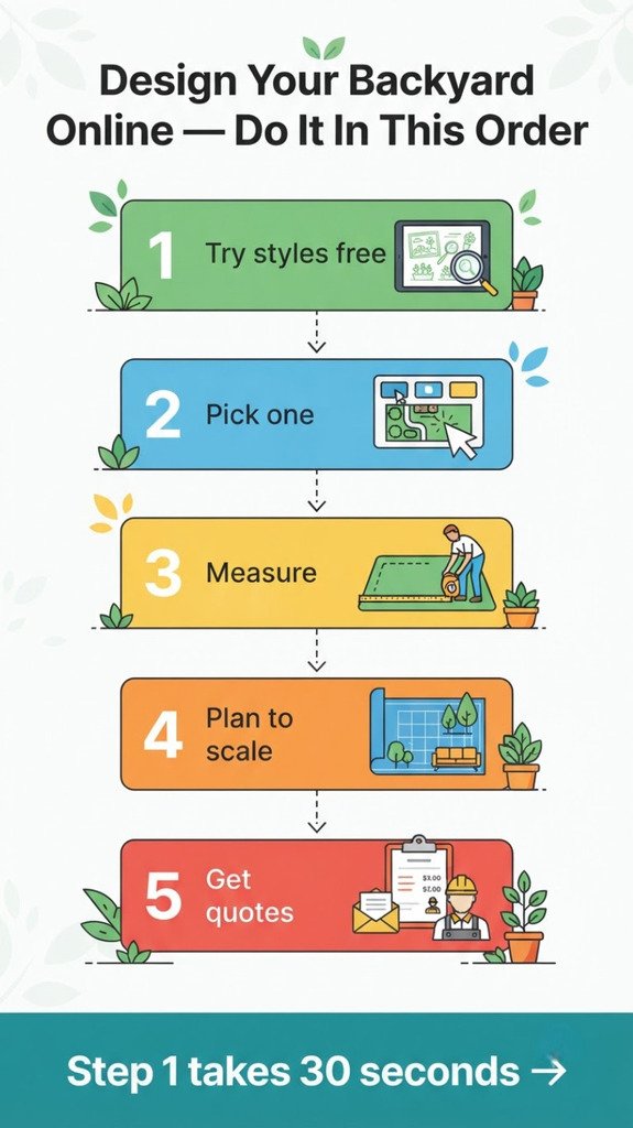 How to design your backyard online step by step