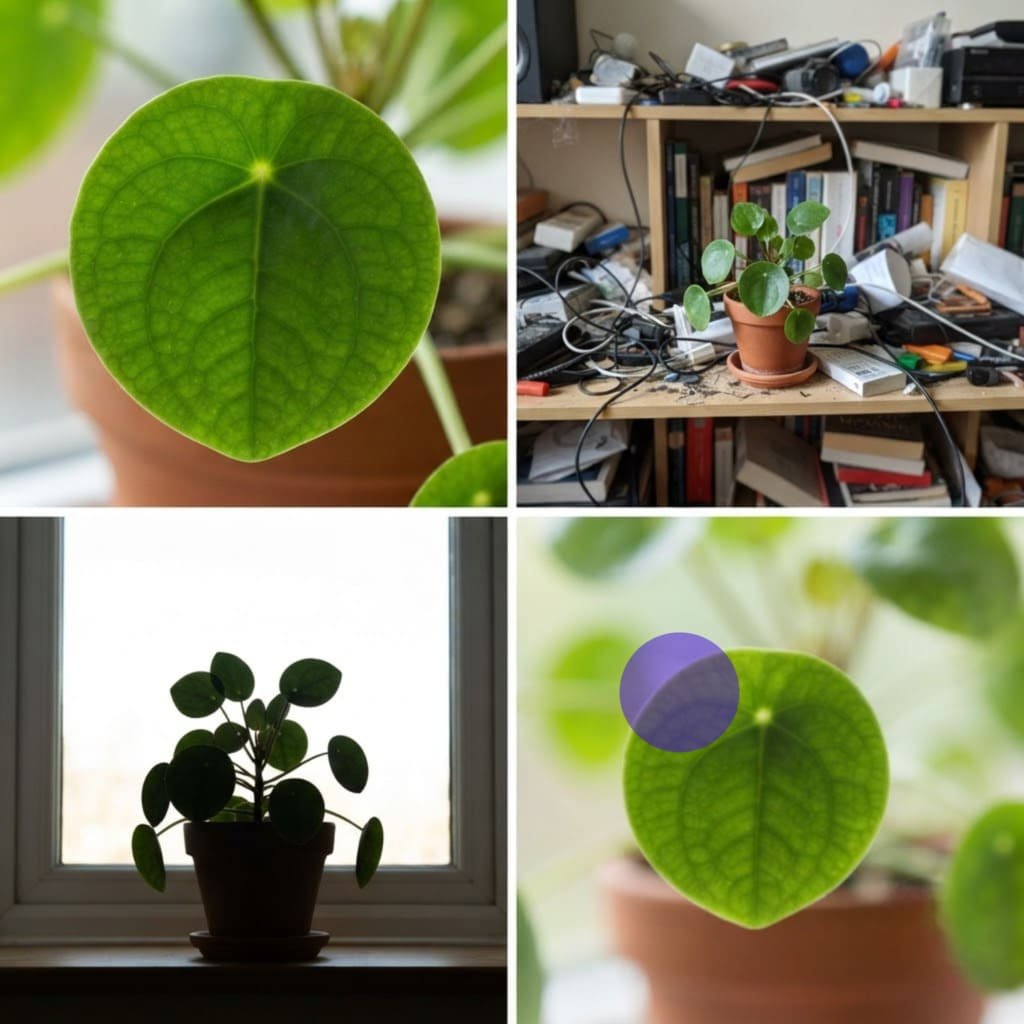 One good plant identification photo compared with three that will fail