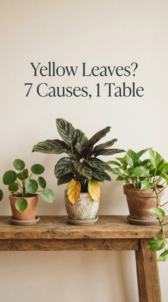 Why plant leaves turn yellow and how to fix it