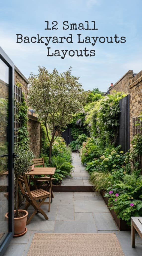 Small backyard design ideas for narrow spaces